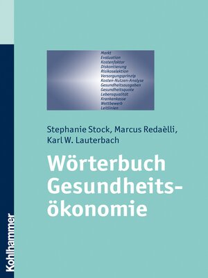 cover image of Wörterbuch Gesundheitsökonomie